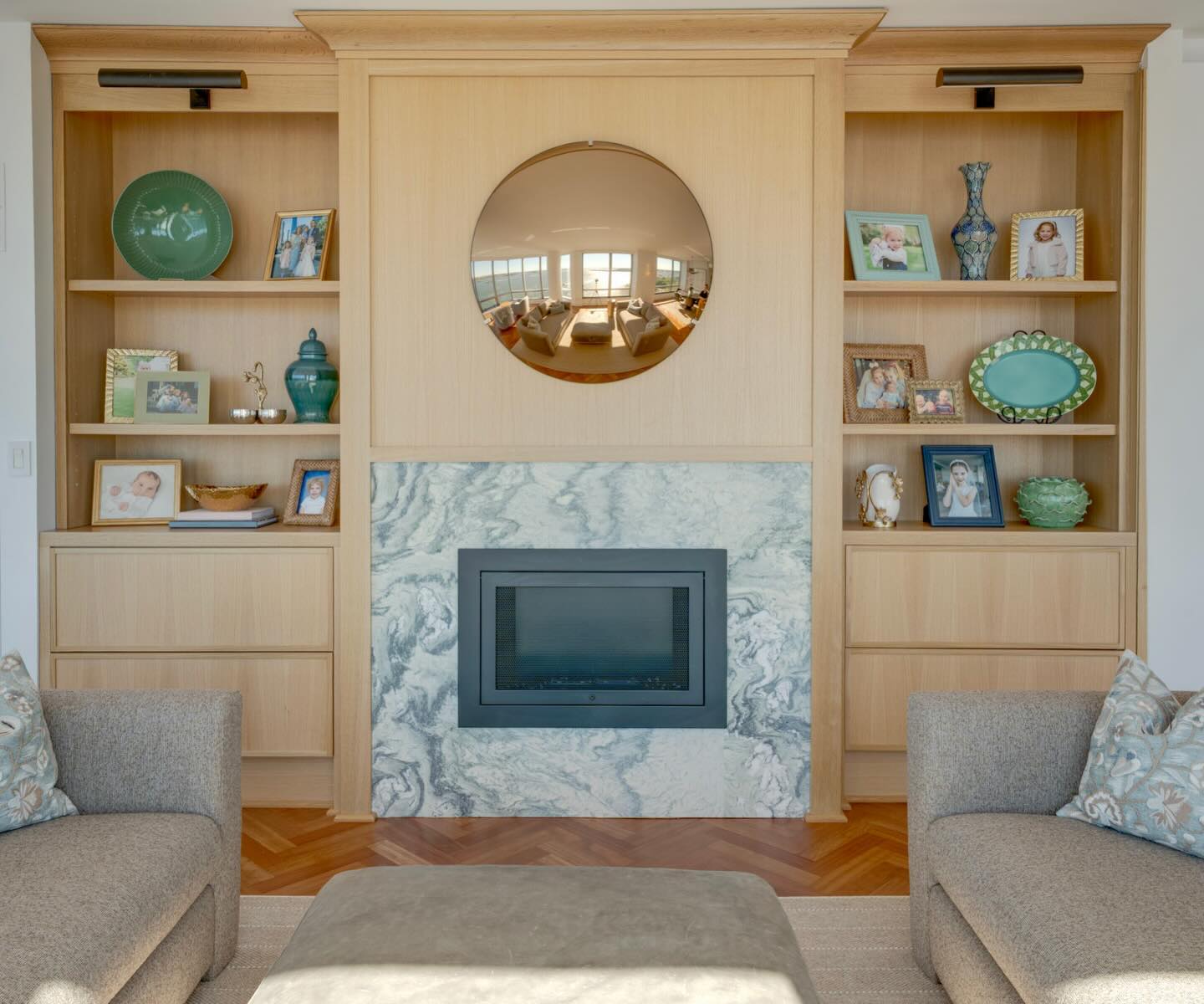 Vidro Convex Smoked Round Wall Mirror 32"